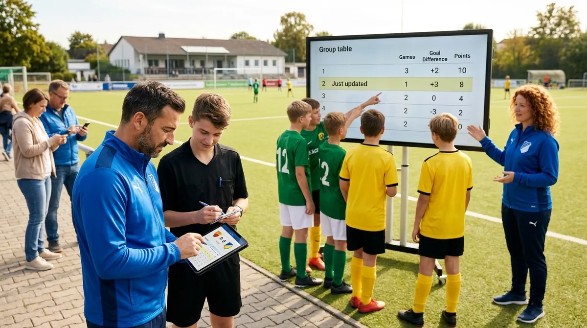 Ergebnisse und Tabellen beim Fußballturnier richtig führen