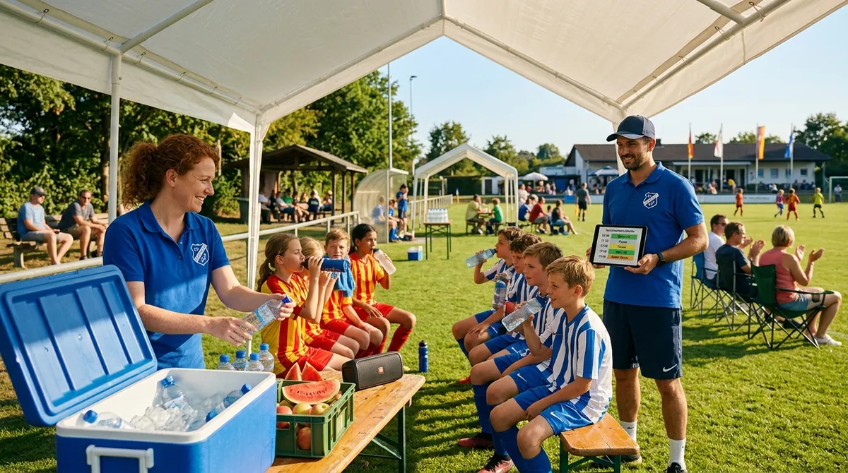 Fußballturnier im Sommer organisieren: Hitze, Turnierplan, Ablauf